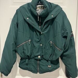 NILS Vintage Dark Green Women's Ski Jacket